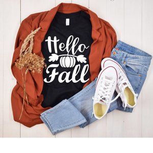 Hello Fall Softstyle® Fitted T-Shirt